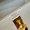 Kelly 25CM CK10 Craie Epsom Leather Gold Hardware French Handmade Perfect Quality