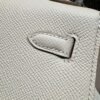 Kelly 25CM CK10 Craie Epsom Leather Gold Hardware French Handmade Perfect Quality