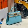 Mini Kelly ll 3P Bleu Atoll Epsom Leather Gold Hardware Perfect Quality Mini Kelly ll 3P Bleu Atoll Epsom Leather Gold Hardware Perfect Quality