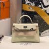 Mini Kelly ll i8 Jaune Milton Epsom Leather Silver Hardware Perfect Quality Mini Kelly ll i8 Jaune Milton Epsom Leather Silver Hardware Perfect Quality