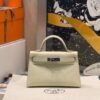 Mini Kelly ll i8 Jaune Milton Epsom Leather Silver Hardware Perfect Quality Mini Kelly ll i8 Jaune Milton Epsom Leather Silver Hardware Perfect Quality