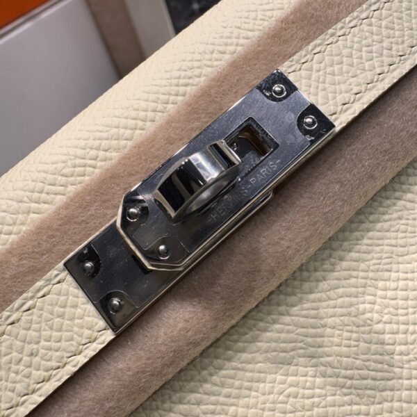 Mini Kelly ll i8 Jaune Milton Epsom Leather Silver Hardware Perfect Quality