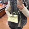 Mini Kelly ll i8 Jaune Milton Epsom Leather Silver Hardware Perfect Quality Mini Kelly ll i8 Jaune Milton Epsom Leather Silver Hardware Perfect Quality