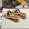 Hermes Oran Sandals Alligator Matte Crocodile 1Z Jaune Poussin High heeled Lady's