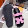 Hermes Chypre Sandal 5P Pink Rose Alligator HCP Crocodile Matte Full Handmade
