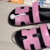 Hermes Chypre Sandal 5P Pink Rose Alligator HCP Crocodile Matte Full Handmade