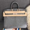 Birkin 25CM Lizard Leather 84 Gris Fonce Silver Hardware French Handmade Perfect Quality