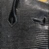 Birkin 25CM Lizard Leather CK89 Black Gold Hardware French Handmade Perfect Quality