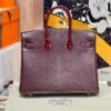 Birkin 25CM Touch Bordeaux Chever / Crocodile Leather Gold Hardware French Handmade Perfect Quality