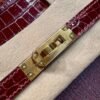 Birkin 25CM Touch Bordeaux Chever / Crocodile Leather Gold Hardware French Handmade Perfect Quality