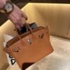 Birkin 25CM CK37 Gold Togo Leather Silver Hardware French Handmade Perfect Quality