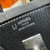 Birkin 25CM Special Order So Pearl grey / Black Brushed Silver Chever Leather Perfect Quality