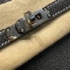 Birkin 25CM Chever Leather So Black / Lime Silver Hardware French Handmade Perfect Quality