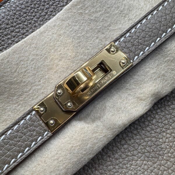 Birkin 25CM CK18 Etoupe Togo Leather Gold Hardware French Handmade Perfect Quality