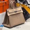 Birkin 25CM CK18 Etoupe Epsom Leather Silver Hardware French Handmade Perfect Quality