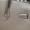 Birkin 25CM CK18 Etoupe Epsom Leather Silver Hardware French Handmade Perfect Quality