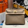 Birkin 25CM CK18 Etoupe Swift Leather Gold Hardware French Handmade Perfect Quality Birkin 25CM CK18 Etoupe Swift Leather Gold Hardware French Handmade Perfect Quality