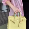 Birkin 25CM 1Z Jaune Poussin Togo Leather Gold Hardware French Handmade Perfect Quality