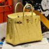 Birkin 25CM 1Z Jaune Poussin Togo Leather Gold Hardware French Handmade Perfect Quality