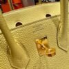 Birkin 25CM 1Z Jaune Poussin Togo Leather Gold Hardware French Handmade Perfect Quality