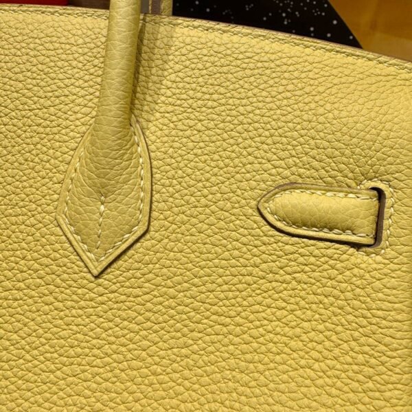 Birkin 25CM 1Z Jaune Poussin Togo Leather Gold Hardware French Handmade Perfect Quality