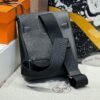 HAC A DOS Black Togo / Bleu France / Jaune De Naples Hang Tag Silver Hardware Perfect Quality HAC A DOS Black Togo / Bleu France / Jaune De Naples Hang Tag Silver Hardware Perfect Quality