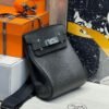 HAC A DOS Black Togo / Bleu France / Jaune De Naples Hang Tag Silver Hardware Perfect Quality HAC A DOS Black Togo / Bleu France / Jaune De Naples Hang Tag Silver Hardware Perfect Quality