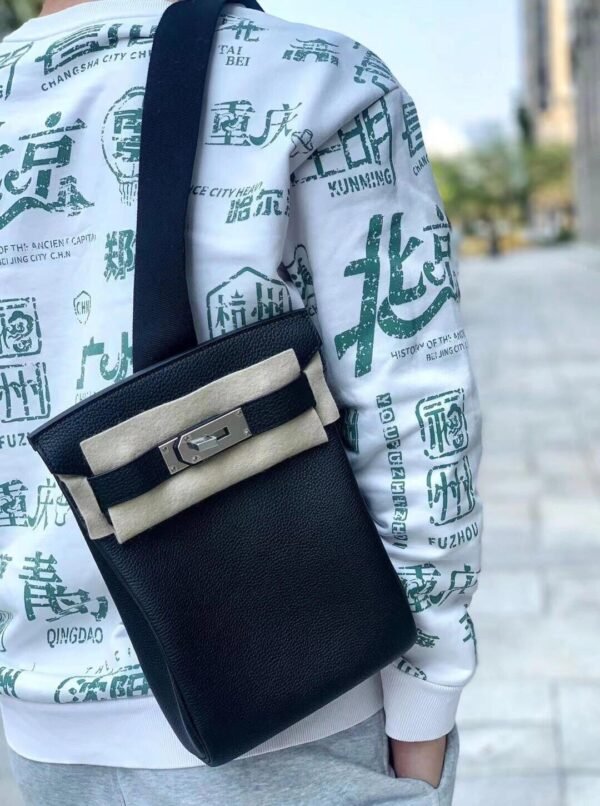 HAC A DOS CK89 Black Togo Leather Silver Hardware French Handmade Perfect Quality HAC A DOS CK89 Black Togo Leather Silver Hardware French Handmade Perfect Quality