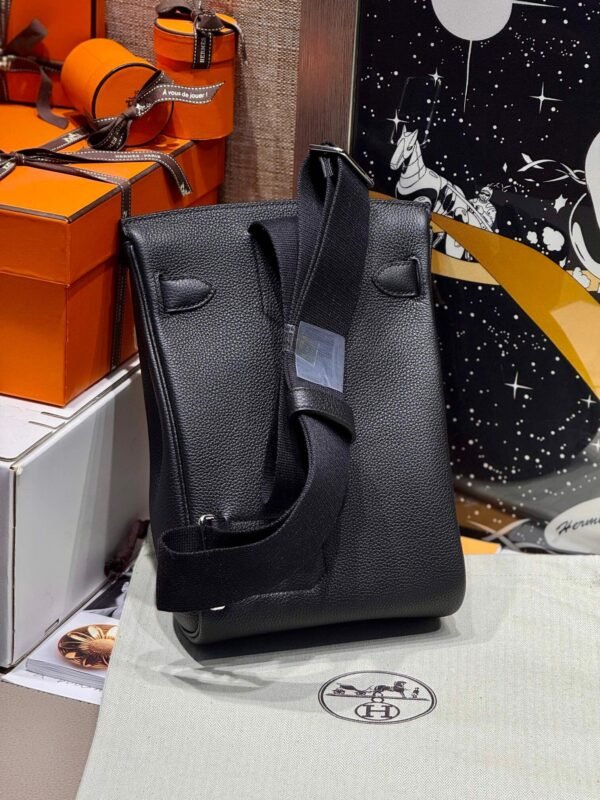 HAC A DOS CK89 Black Togo Leather Silver Hardware French Handmade Perfect Quality HAC A DOS CK89 Black Togo Leather Silver Hardware French Handmade Perfect Quality