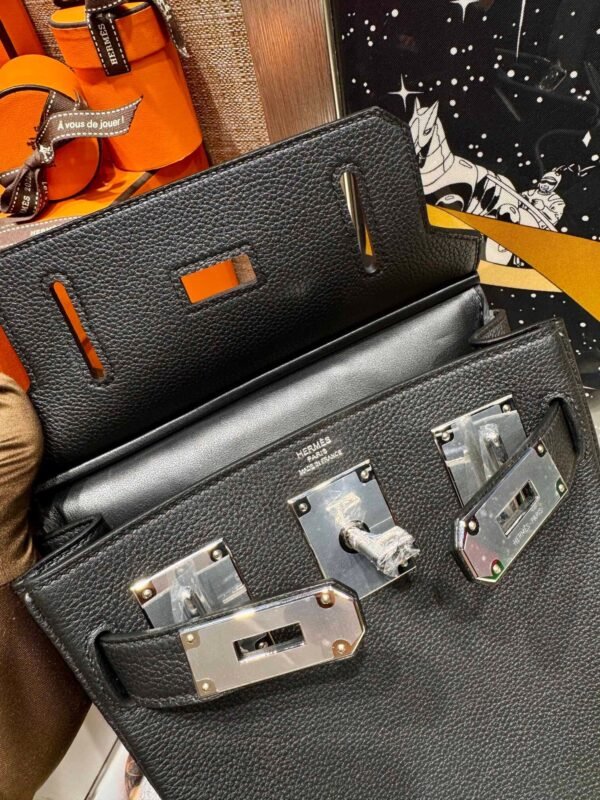 HAC A DOS CK89 Black Togo Leather Silver Hardware French Handmade Perfect Quality HAC A DOS CK89 Black Togo Leather Silver Hardware French Handmade Perfect Quality